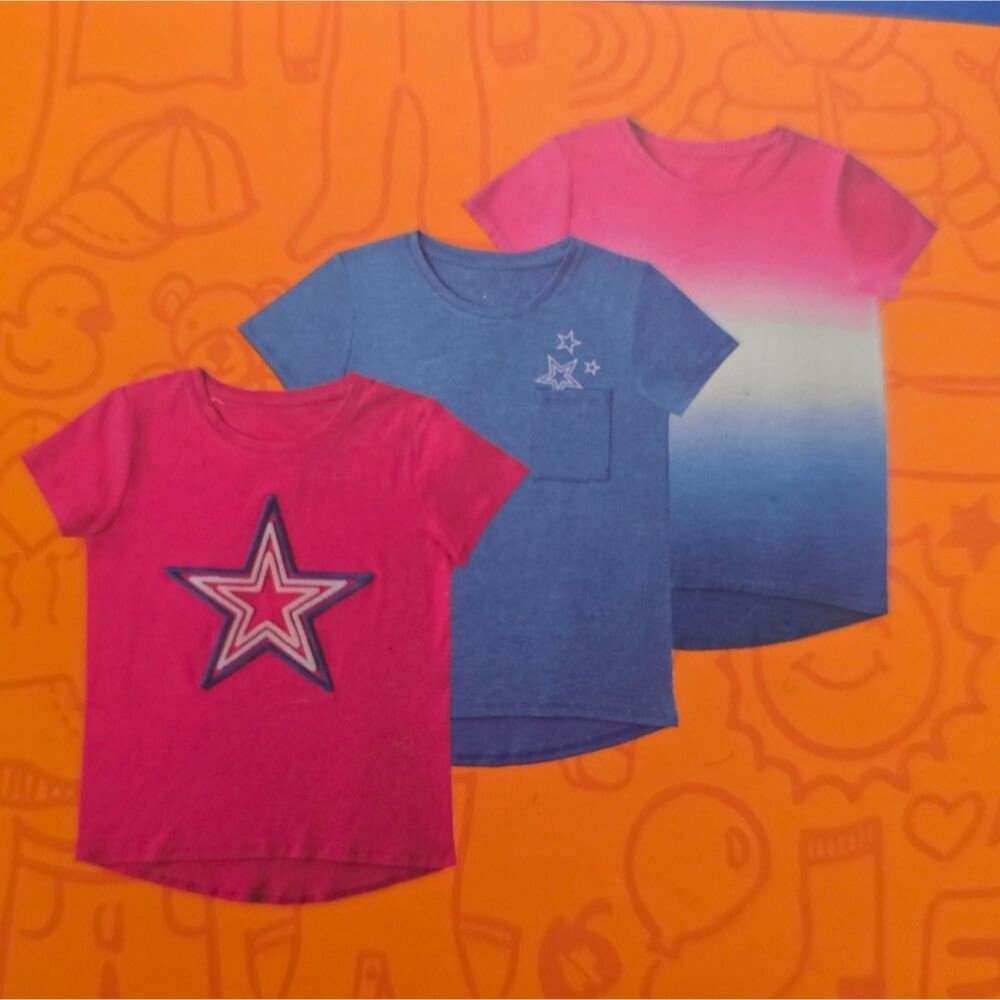 Three Pack Bundle Cotton Modal Tees Short Sleeve Lot